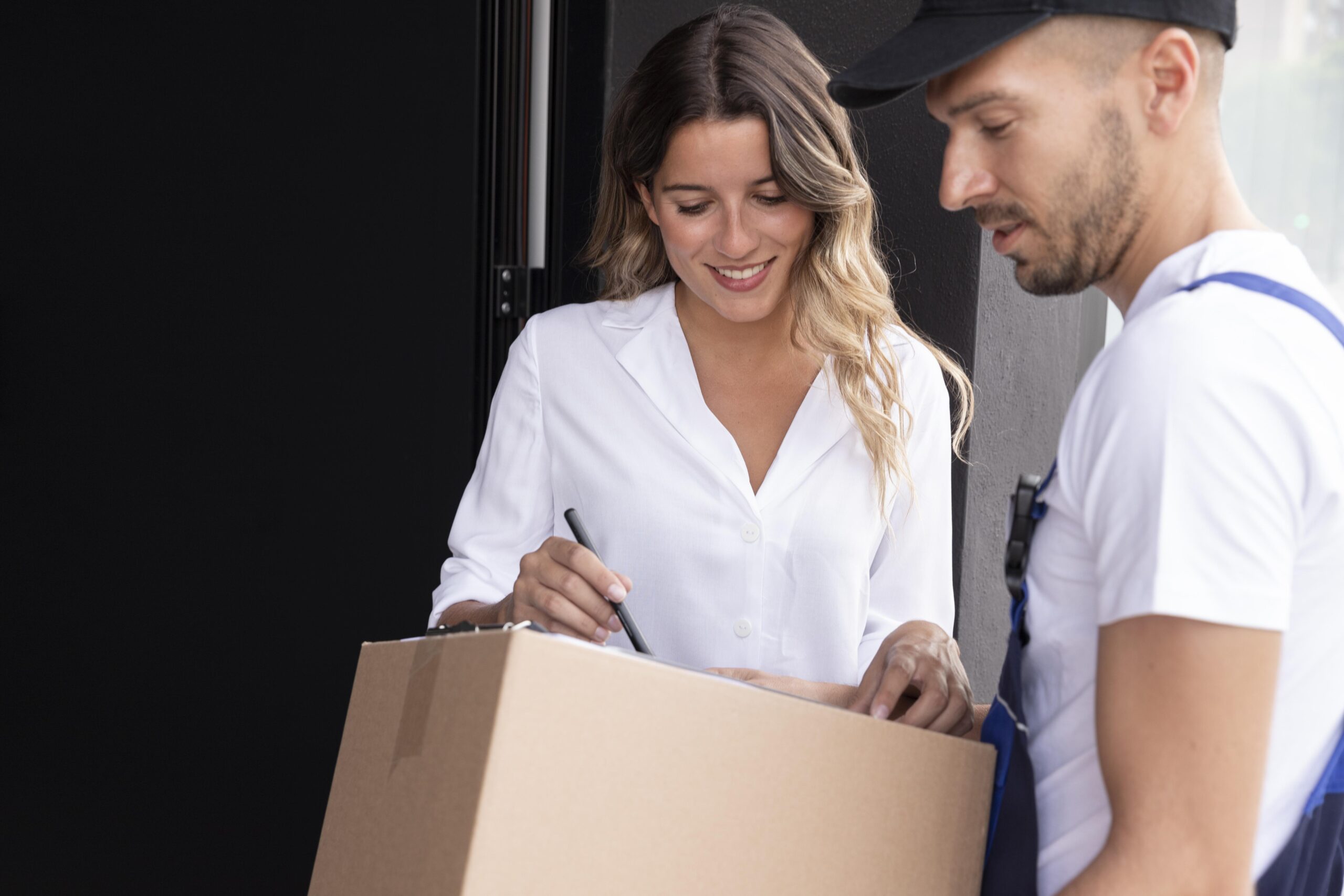 close-up-courier-delivering-pack